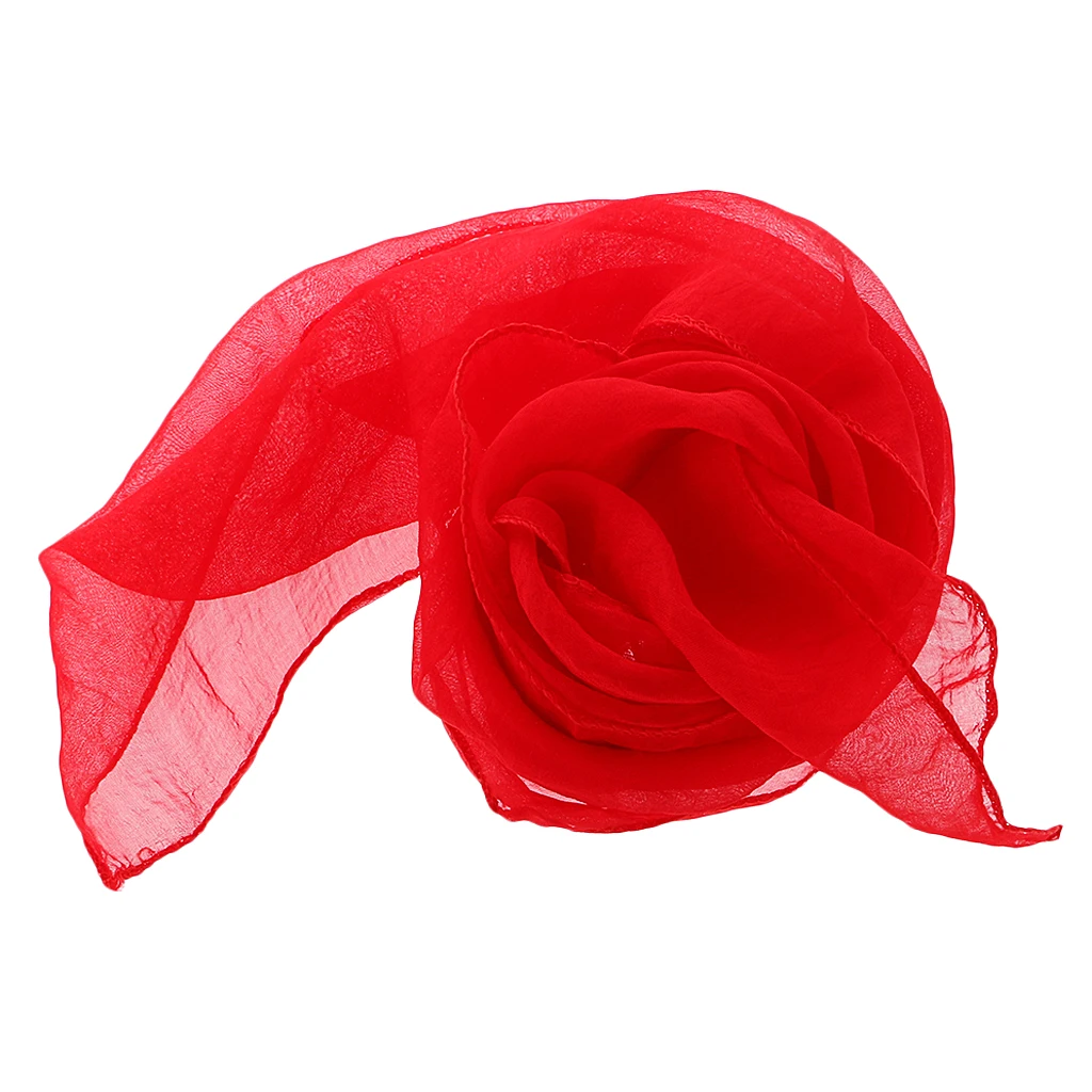  Trick Red Silk Scarf Thru Phone Props Illusions Gimmicks for Close Up,