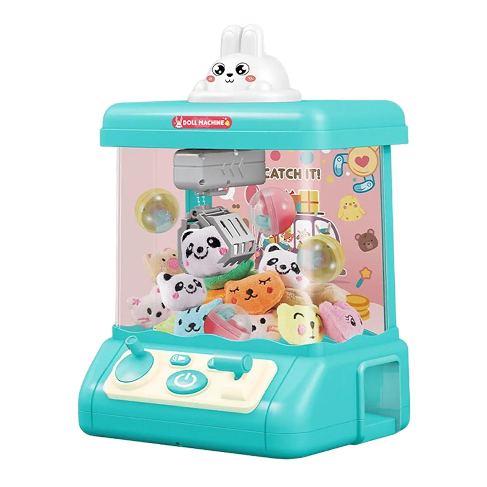 Household Claw Machine with Music and Lighting Arcade Game Gifts DIY Catching Doll Machine Grabber Machine Claw Toy for Children