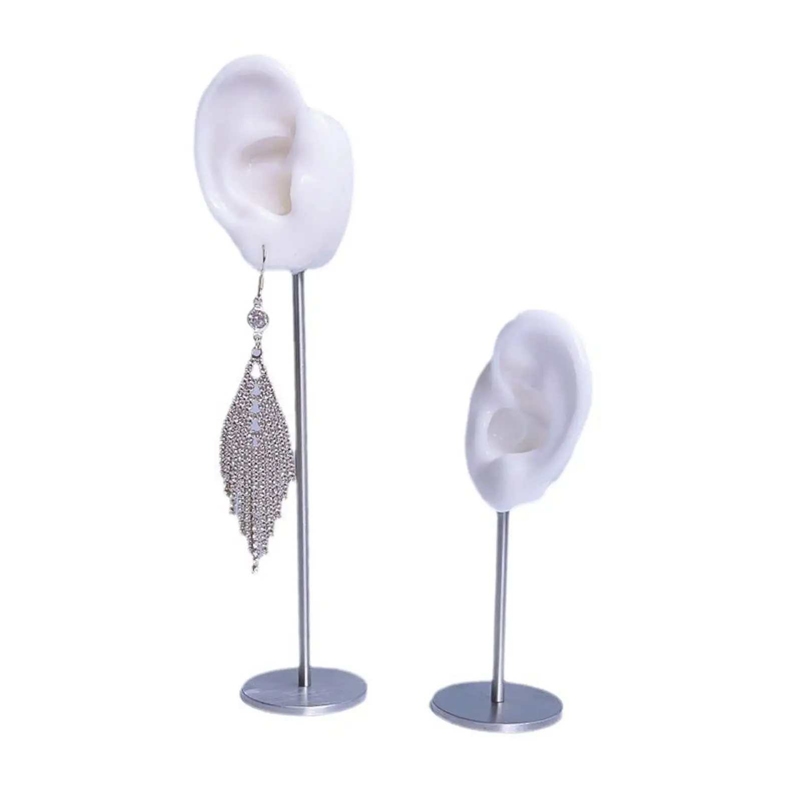 Earring Display Holder Ear Model Stud Holder Stable Silicone Photography Display Props Earring Holder Durable Tabletop Decor