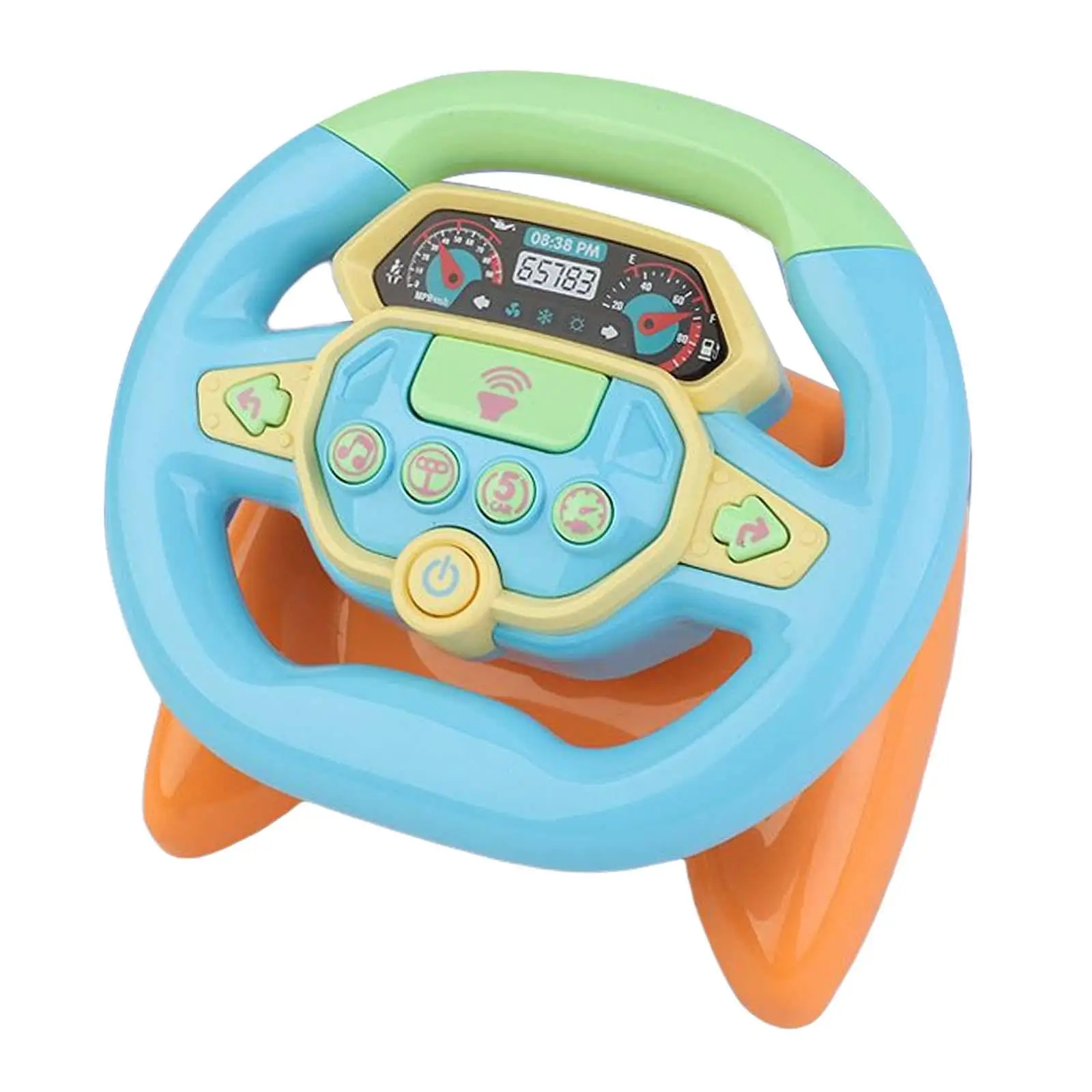 Rotating Simulated Driving Steering Wheel Toy, Early Learning Toys, Pretend to Drive, Girls, Birthday Gifts,