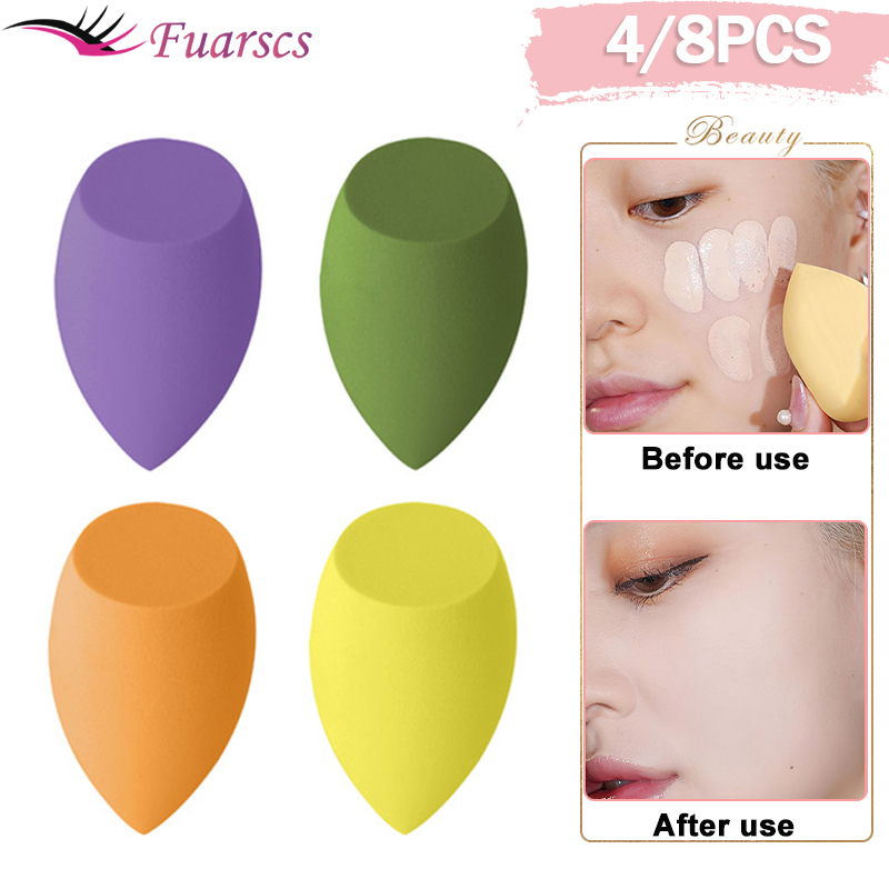 Best of 4 / 8pcs Makeup Sponge Powder Puff Dry And Wet Combined Beauty Cosmetic Ball Foundation Powder Puff Bevel Cut Make Up Sponge Tools Reviews & Tips