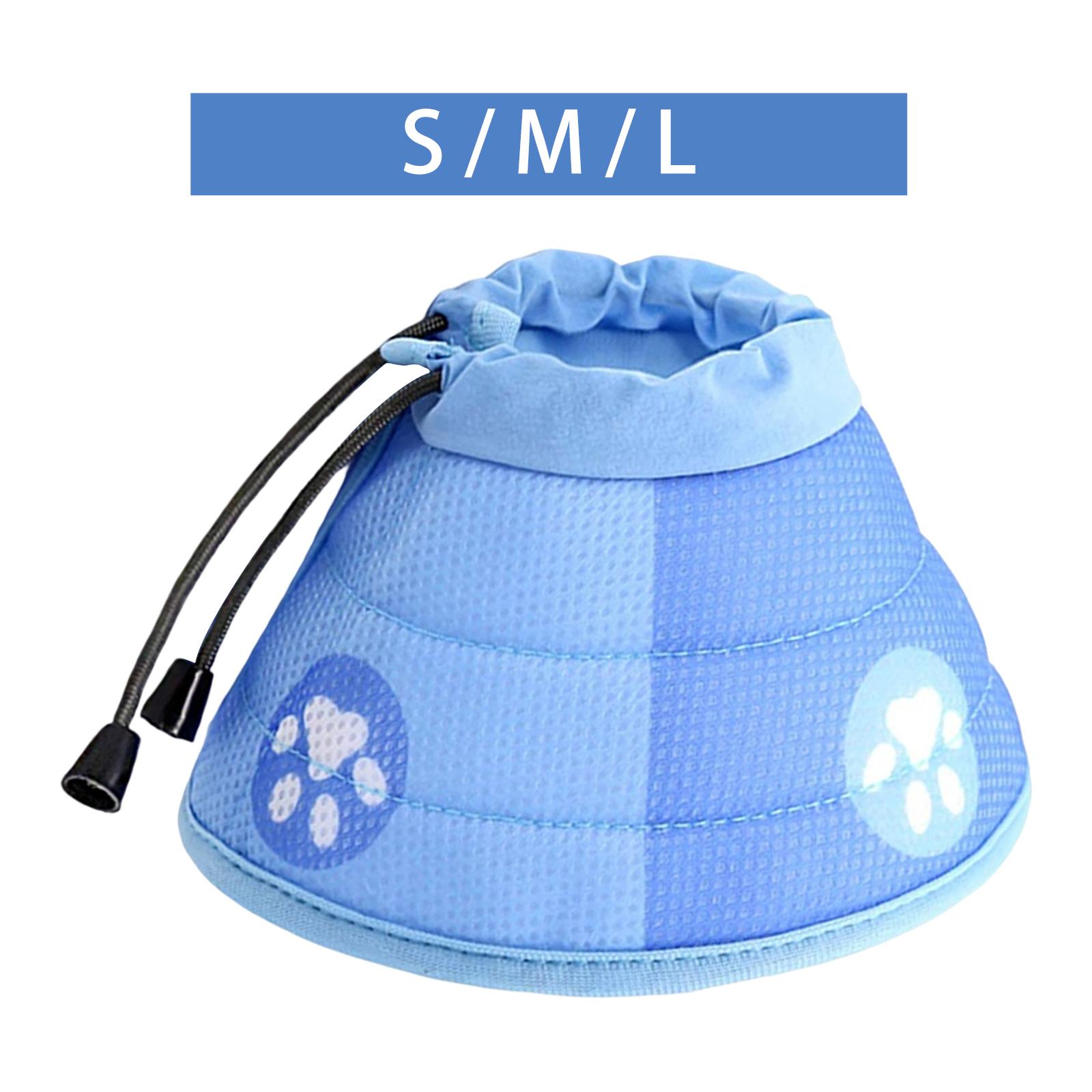 Pet Cone Collar Cute Adjustable Protection Neck Collar Anti Scratching Elizabethan Circle Soft Dog Cone for Dogs After Neutering