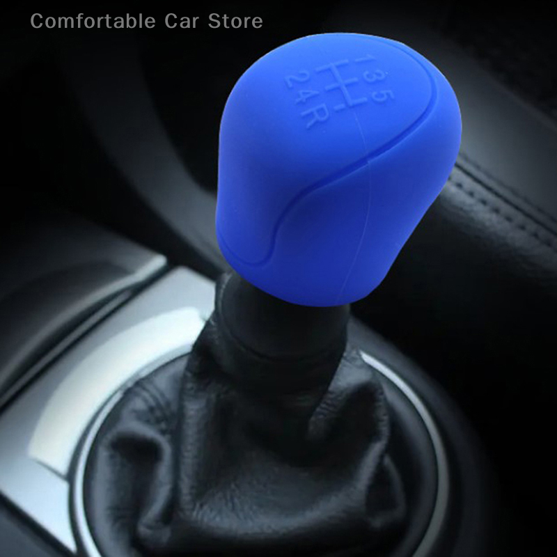 1 Satz Auto Auto Handbuch Silikon Schalt getriebe Kopf Knopf Abdeckung Handbremse Hand brems abdeckungen Hülse Fall Hauts chutz Auto Styling – Detail 3