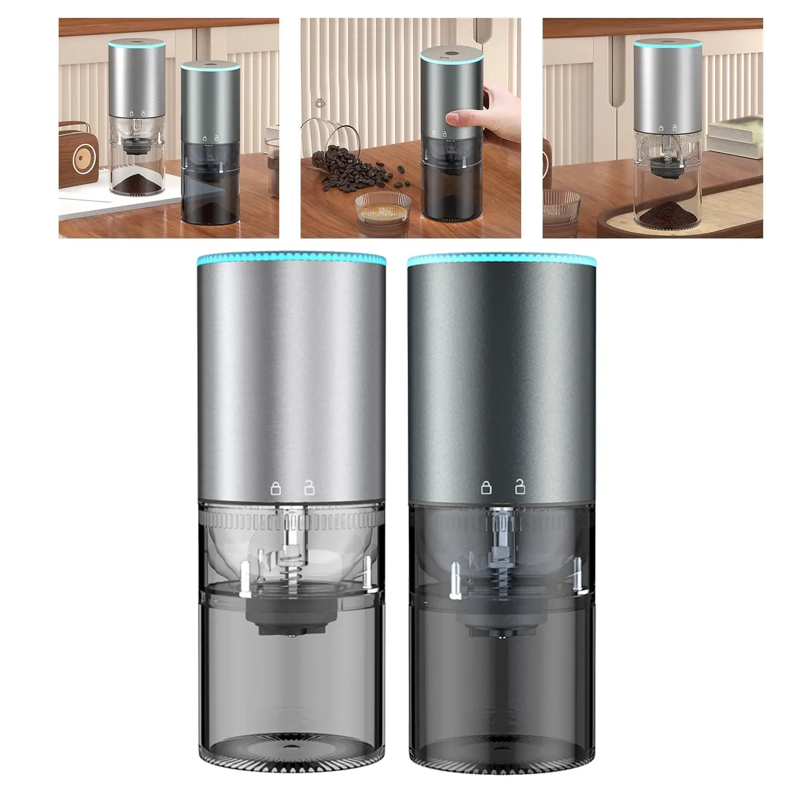 coffee Grinding Machine Automatic Coffee Bean Grinding USB Rechargeable Coffee Mill with Coffee Bean grinding Kitchen