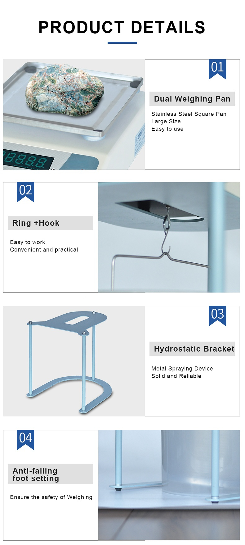 Hydrostatic Balance 2.1kg 3.1kg 5.1kg Precision Automatic Electronic Weighing Eq
