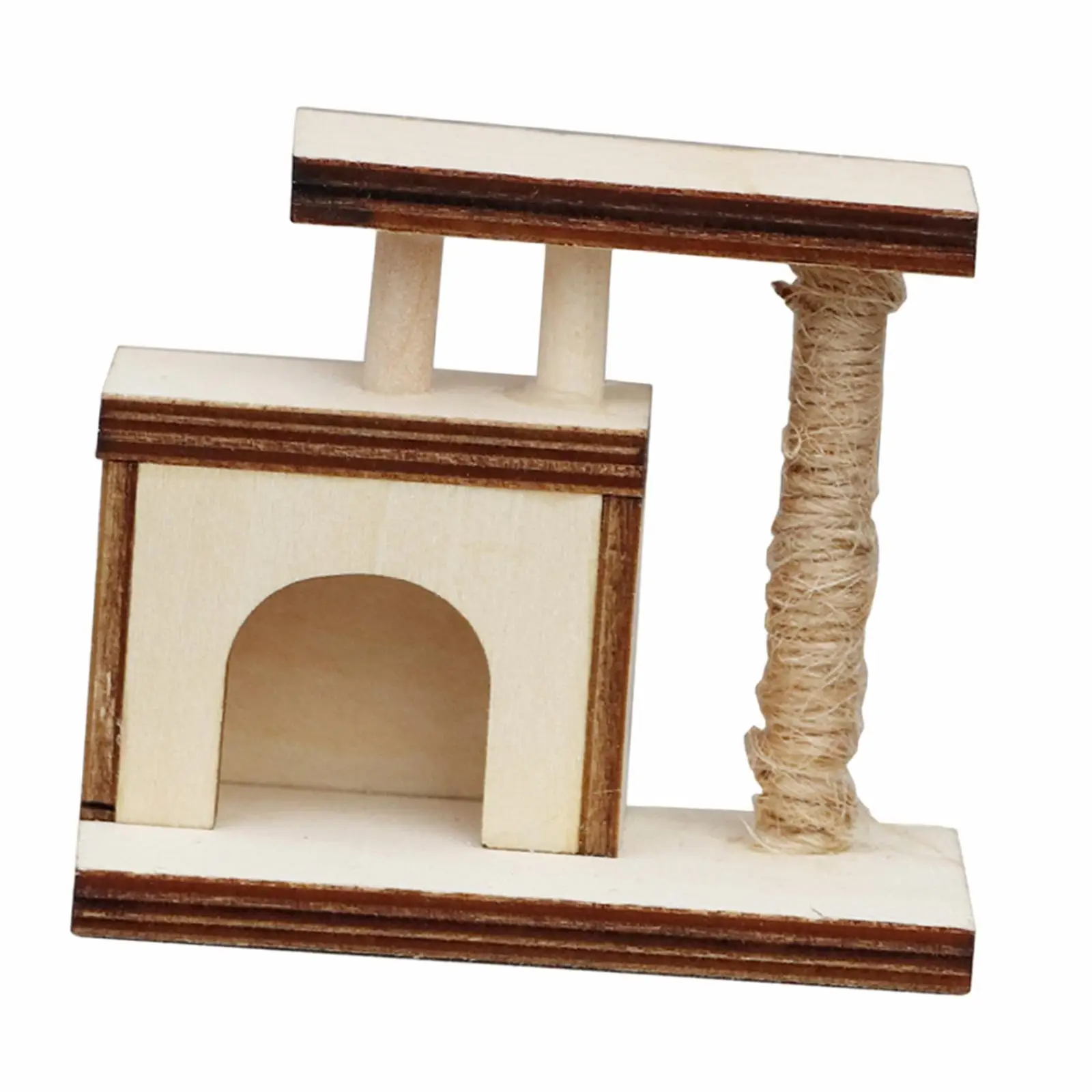 1:12 Cats Tree House Model Pet Center Model for DIY Scenery Sand Table