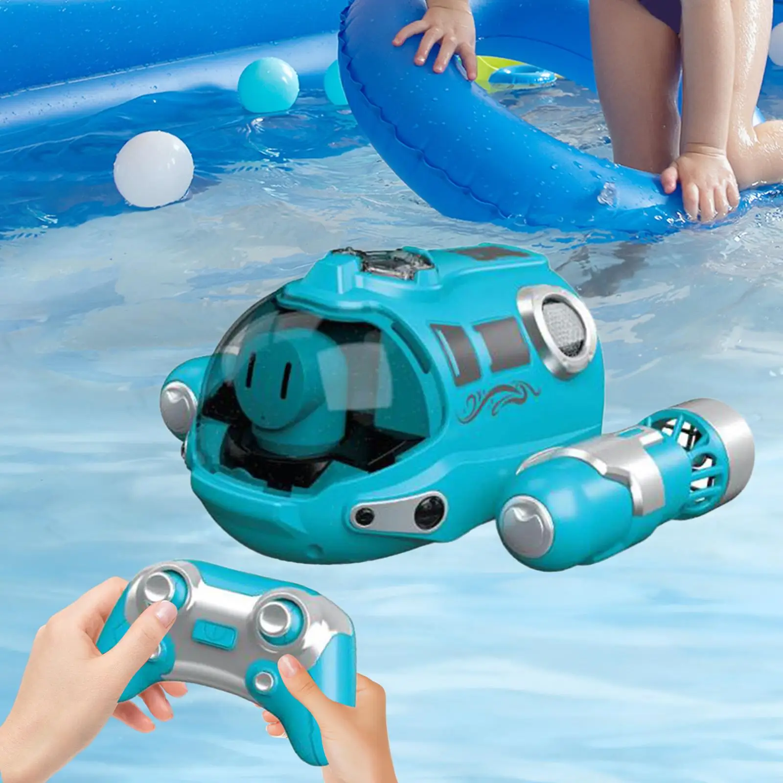 RC Boat Remote Control Spray Gasboat for Game Bathroom Swimming Pool