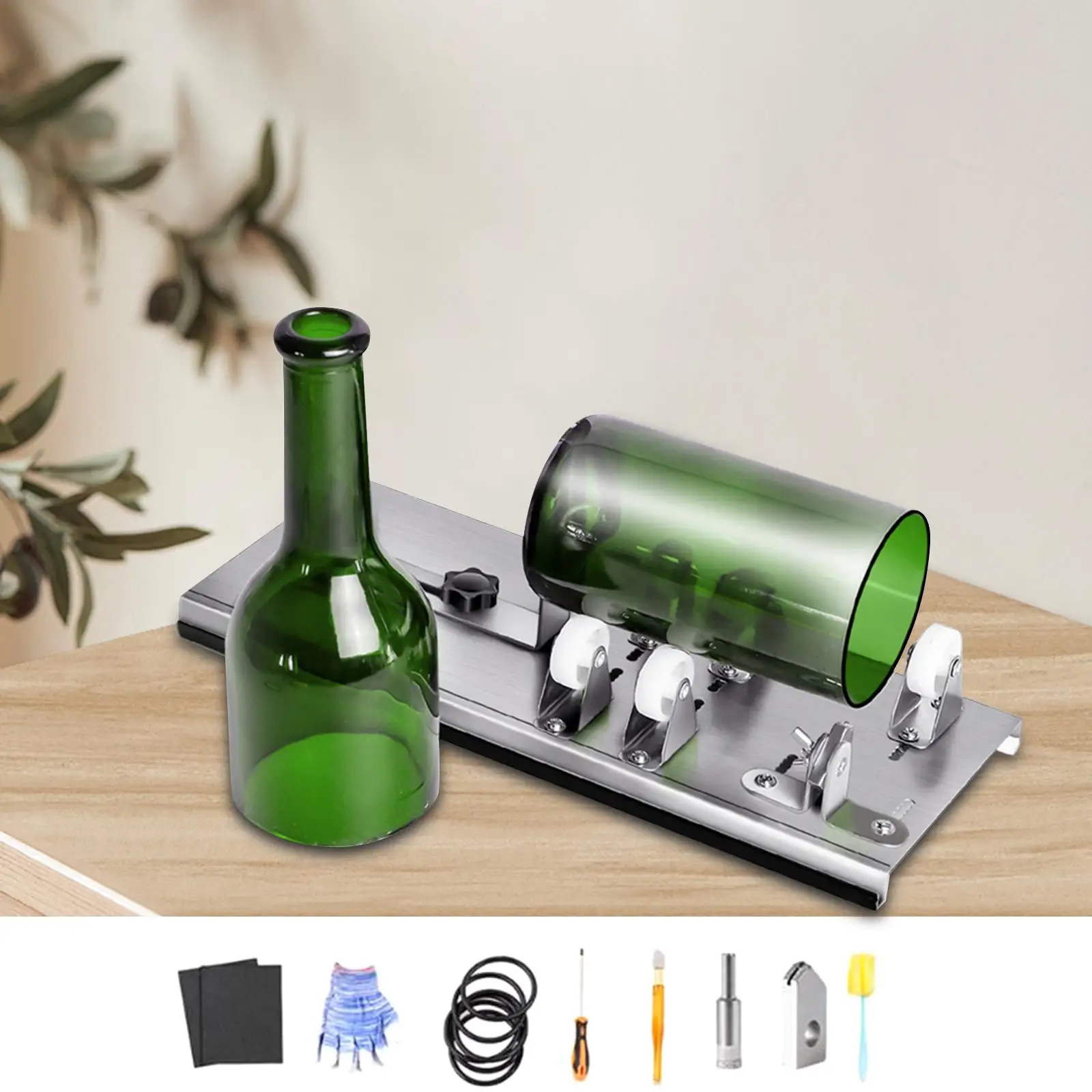 Glass Bottle Cutter Upgraded Manual Tool Durable Crafts Cutting Machine for Pen Holders DIY Flowerpot Lampshades Vases Ornaments