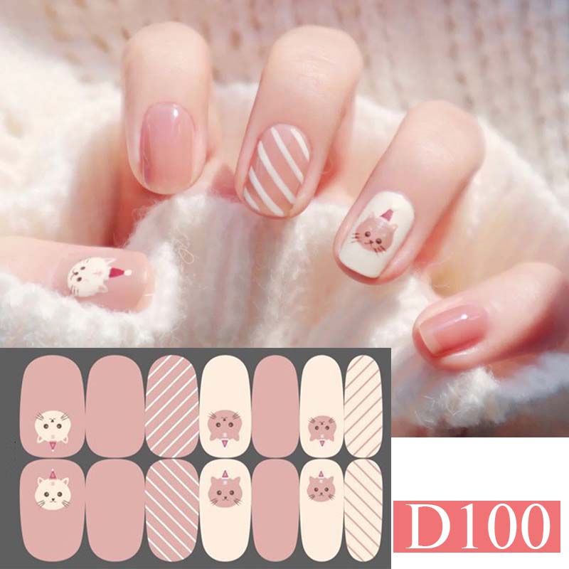 Best of Full Cover Nail Stickers Nail Polish Nail Decoration Nails Sticker Designer Self Adhesive Nail Sticker Creative Nailart D100 Reviews & Tips