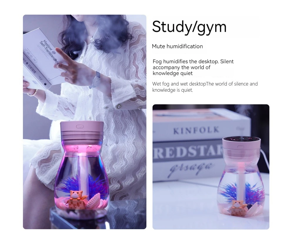 Title 6, Colorful phoenix aromatherapy humidifier USB ho...