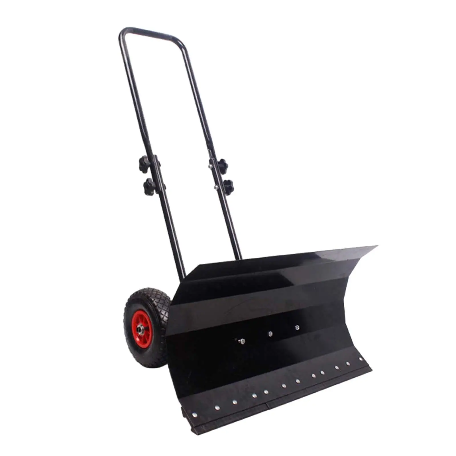 Snow Shovel Ice Scoop Road Cleaning Tool Portable Rolling Pusher Snow Pusher for Sidewalk Winter Doorway Yard Pavement Clearing