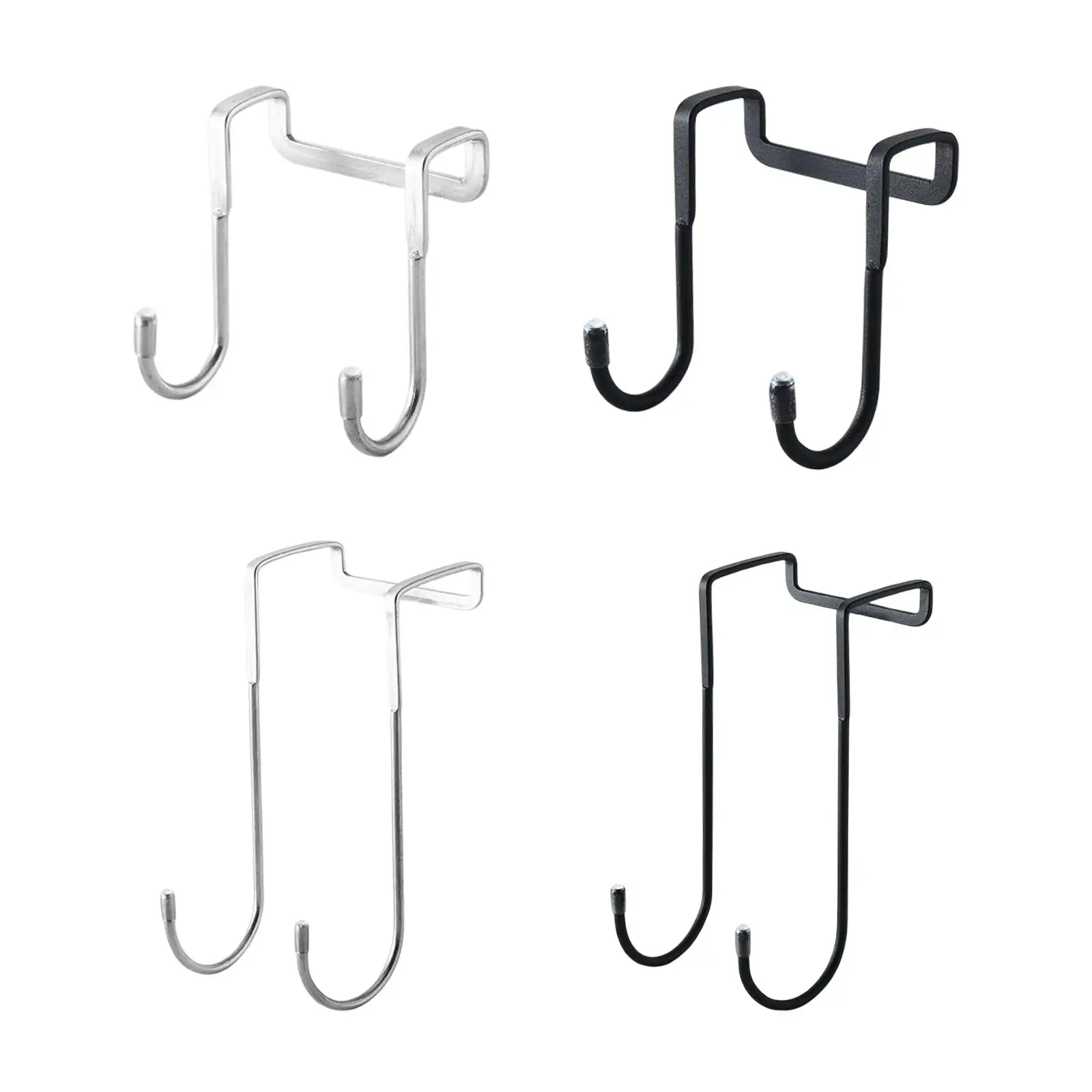 Shower Door Hooks Kitchen Organizers Hanging No Drilling Over Door Hooks Clothes Hooks for Closet Umbrella Bedrooms Towel Robe