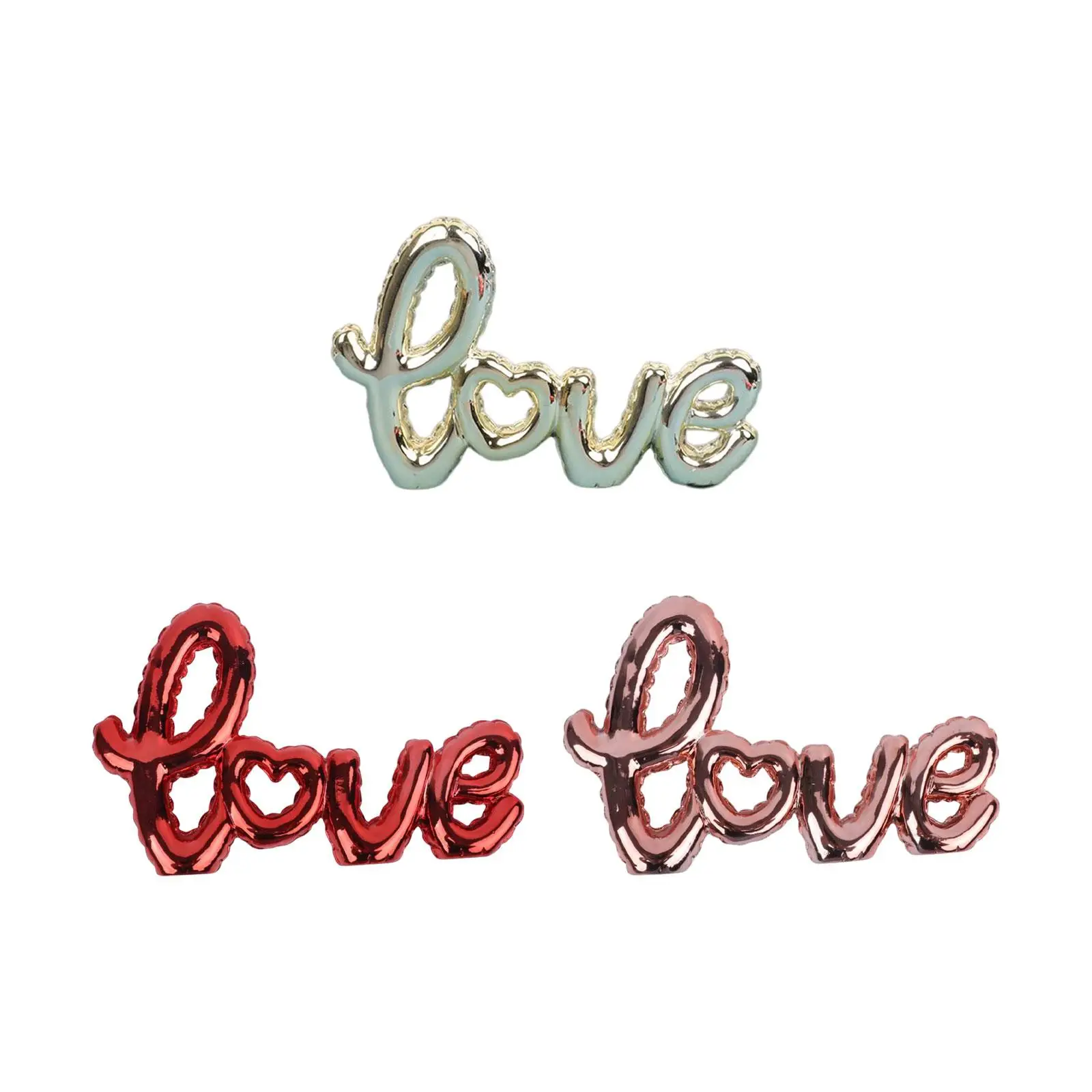Love Sign Decoration Love Ornament Modern Art Letter Sculpture for Coffee Table Farmhouse Anniversary Party Decorations