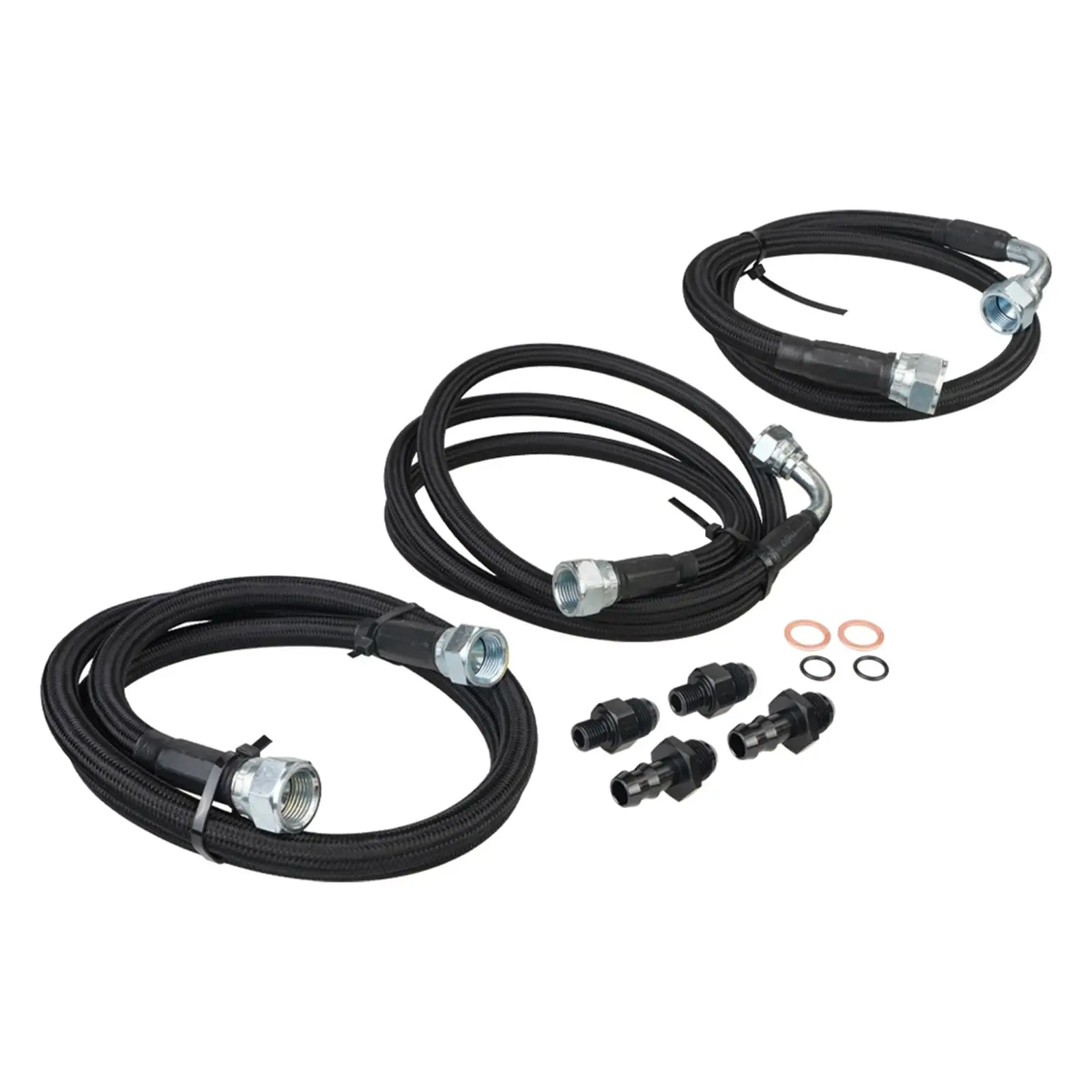 Transmission Cooler Hoses Lines Transmission Cooler Hose Fittings Accessory for Dodge RAM 2500 3500 5.9L 48RE 2003 to 2007