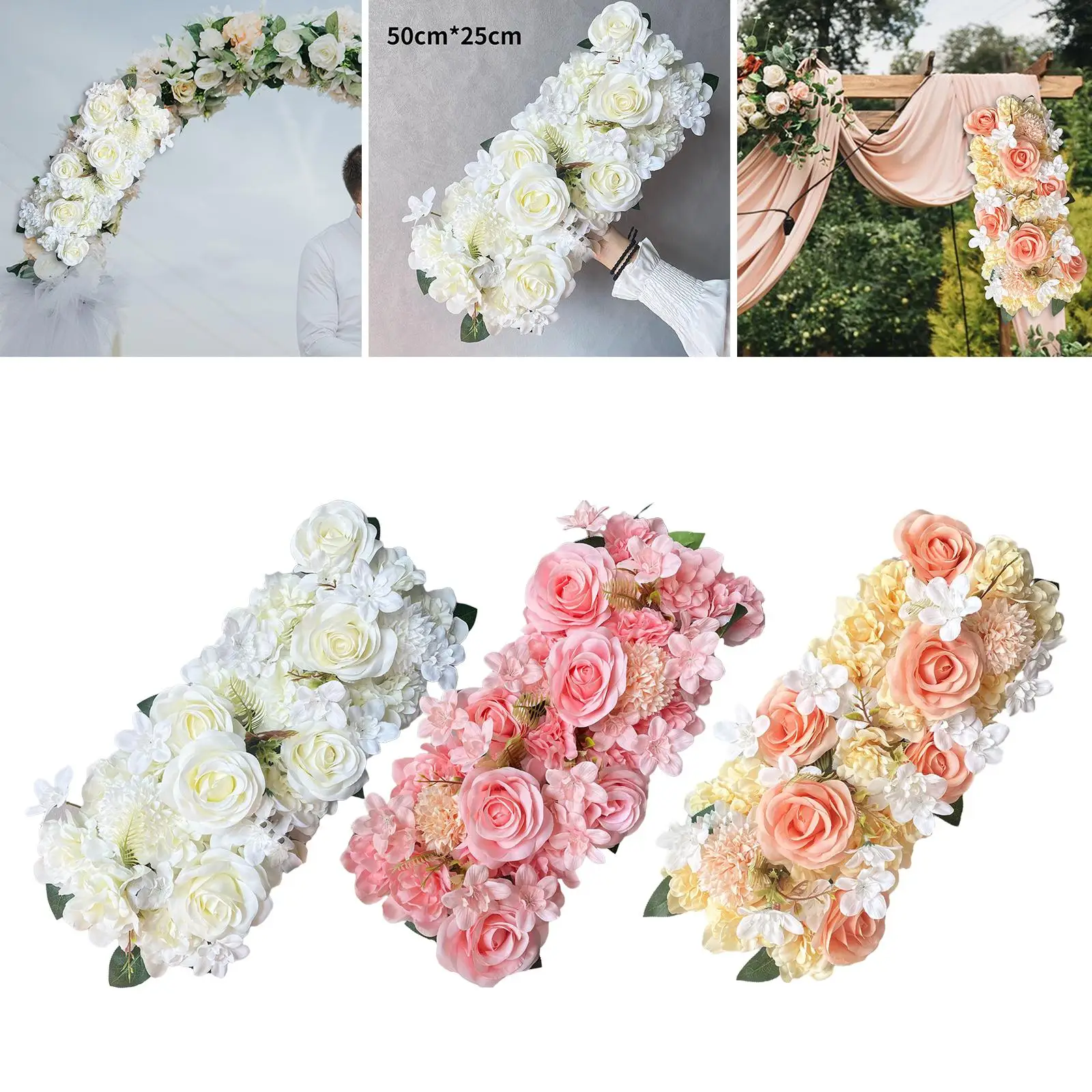 Flower Wall Panels Artificial Flower Wall for Wedding Baby Shower Decoration