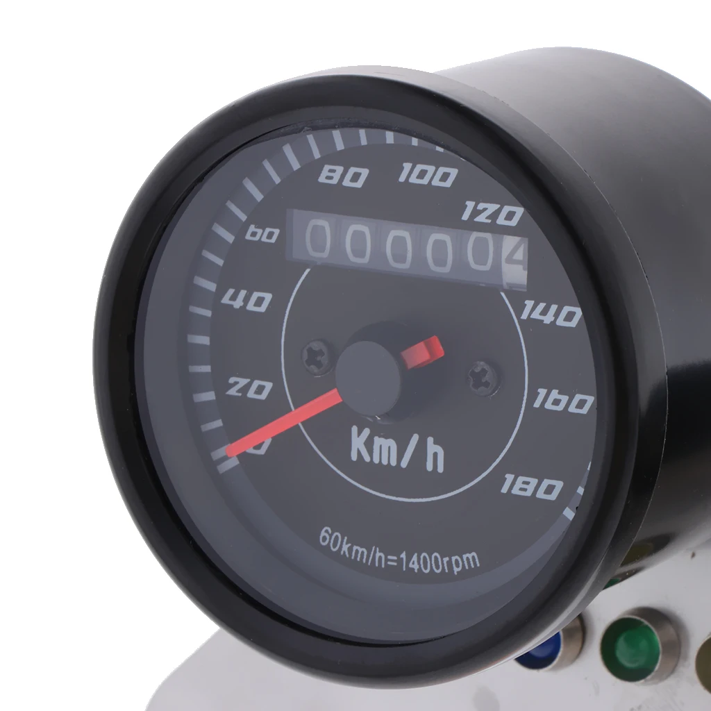 Motorcycles Modified Instrument LED Dual Odometer Speedometer(0 Km/h)