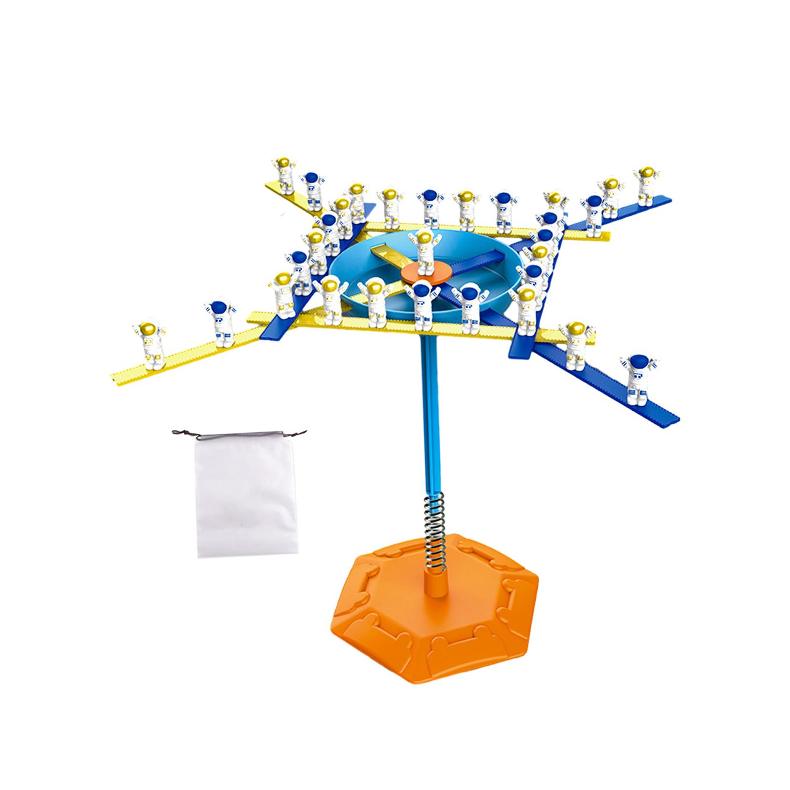 Astronaut Balance Stacking Blocks Game Early Learning Fine Motor Skill for Birthday Gifts Two Players Parties Travel Family Game