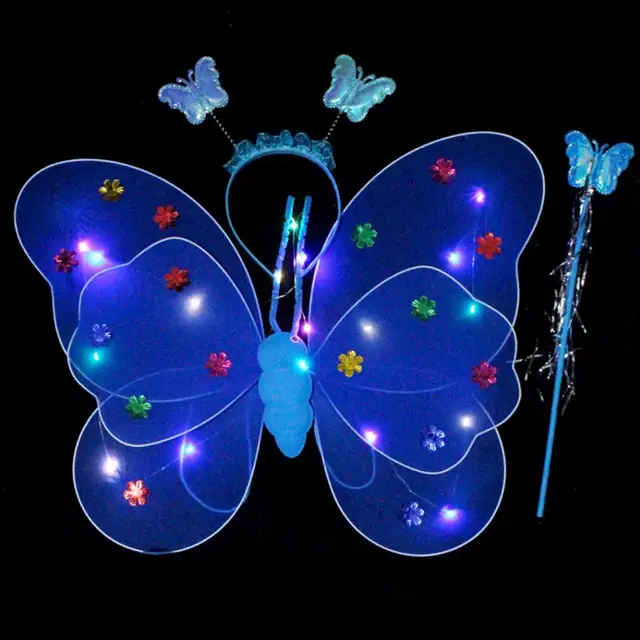 Boland Anziehset Schmetterlingsflügel mit LED-Leuchten