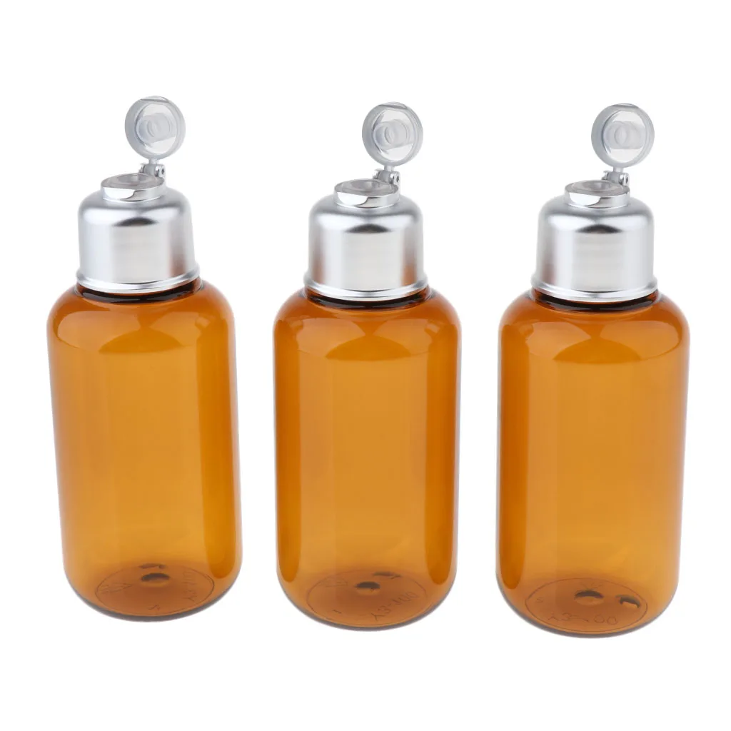  3x Bottle Lotion Shampoo Bottles Cosmetic Refill Containers