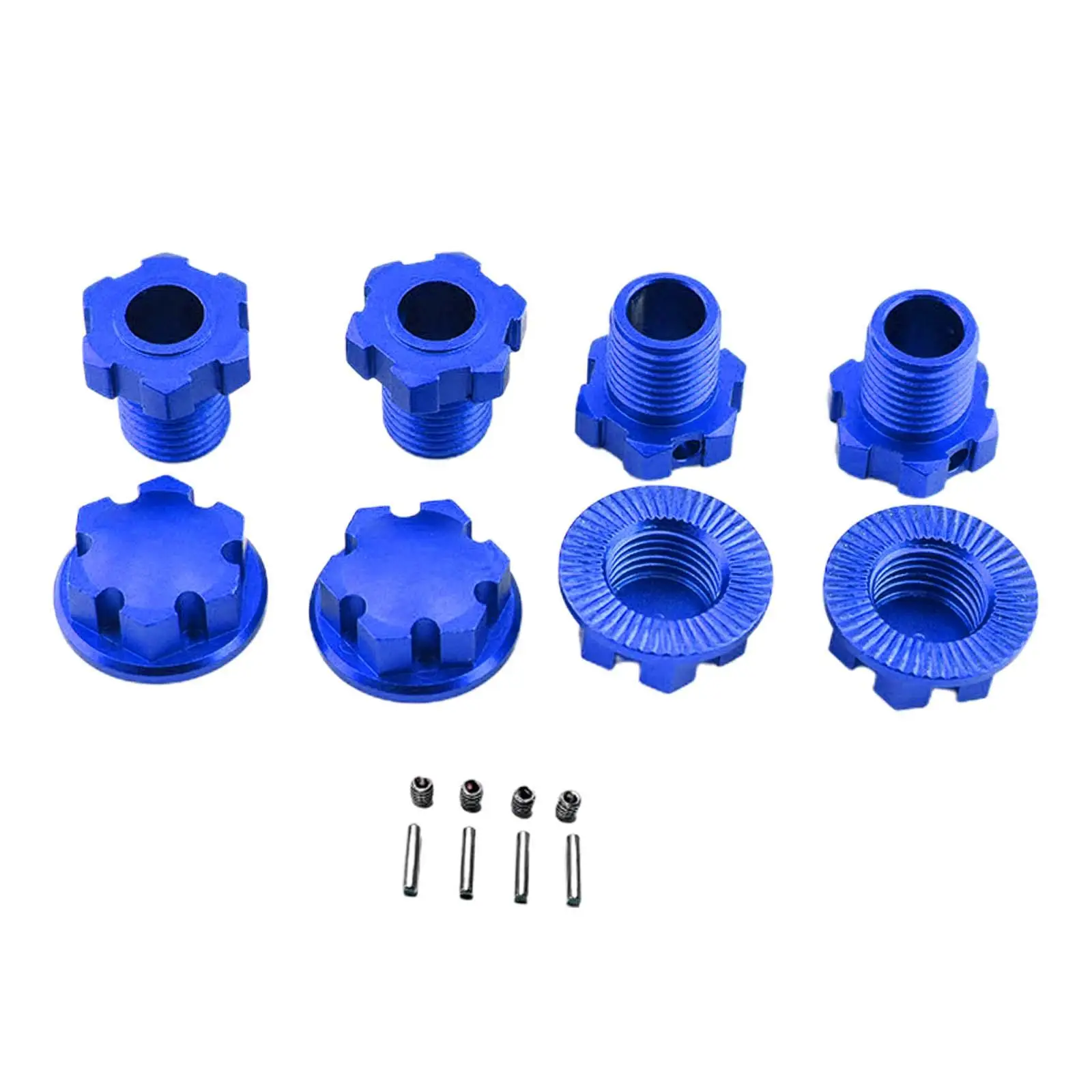 4x Splined Wheel Hubs Hex Durable RC Car Spare Part 17mm Hex Nuts for Maxx Sledge E Revo VXI Hobby RC Car Vehicle DIY Accessory
