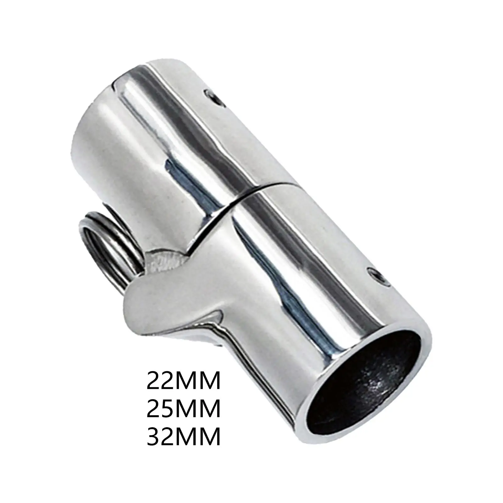 Marine Stainless Steel Folding Swivel Coupling Tube Pipe Connector Boat Deck Hinge Mount Connector Boat Hardware Fitting