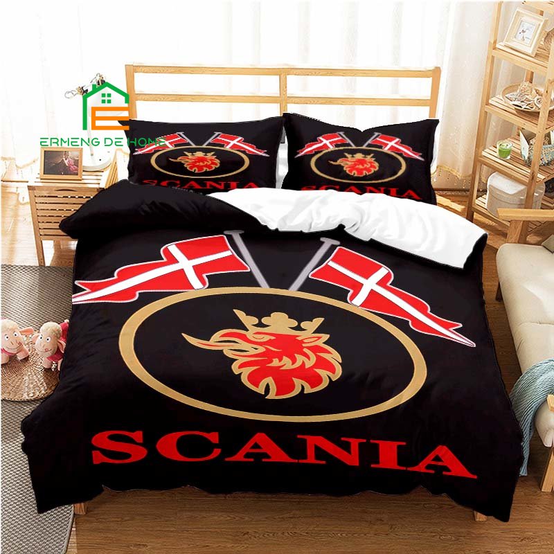 Scania Truck Logo Duvet Cover Set para