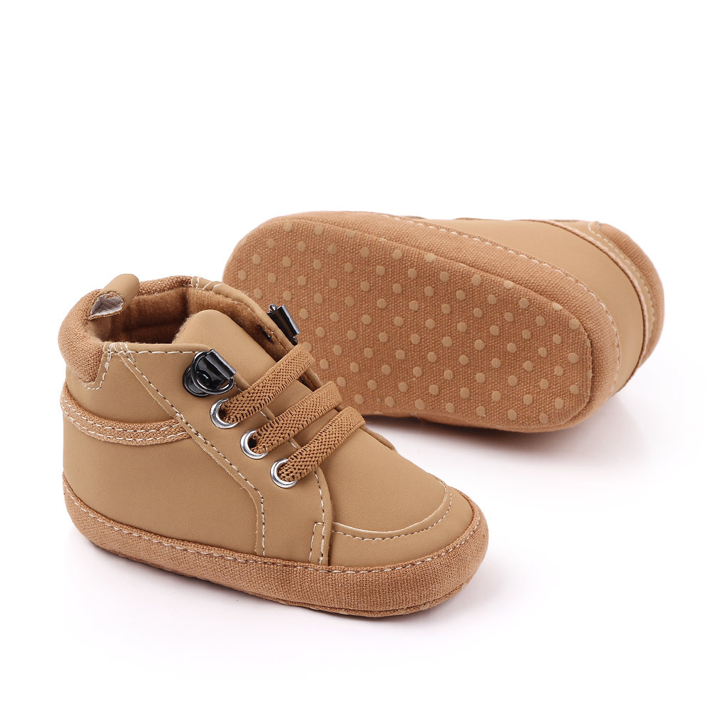 Title 7, Neugeborene Baby-Jungen-Schuhe mit weicher Sohl...