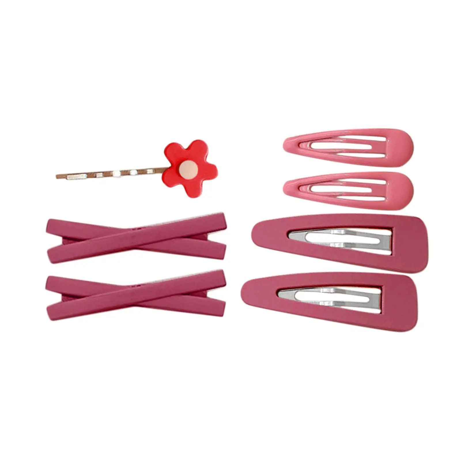 7Pcs Girls Hair Clips Makeup Application Hairstyle Birthday Snap Hairpins