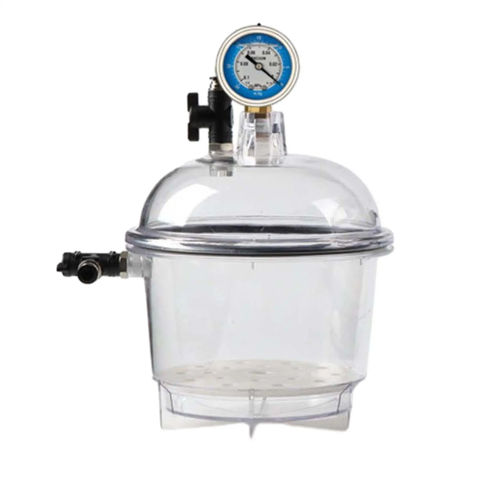 Vacuum Desiccators Lab Dryer Jar Dryer High Temperature Resistance Double Valves Glass Desiccator Jar Small Lab Desiccator