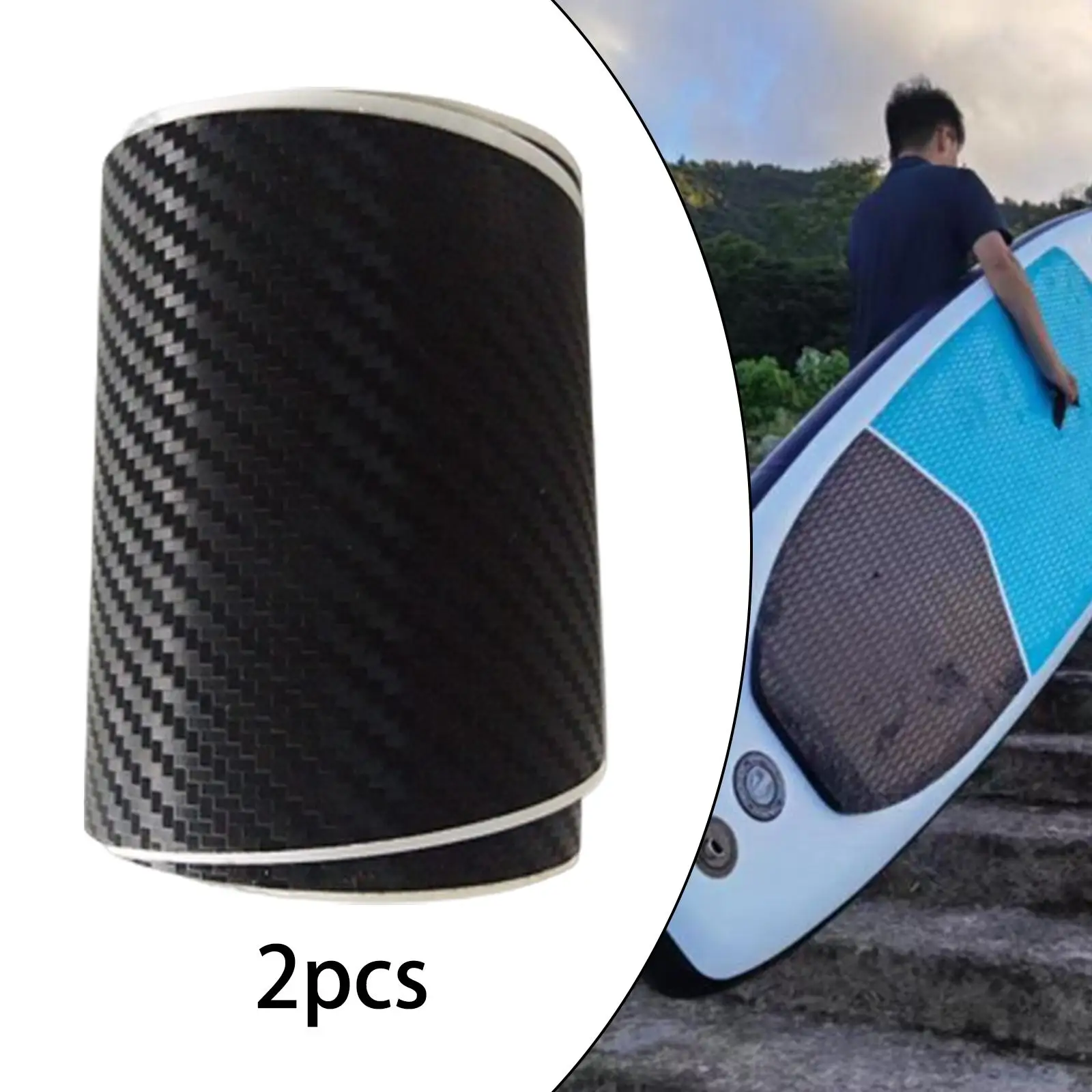 Surf Board Protection Tape Rail Saver PVC 75inch Adhesive Black Surfboard Rail Protective Tape Film