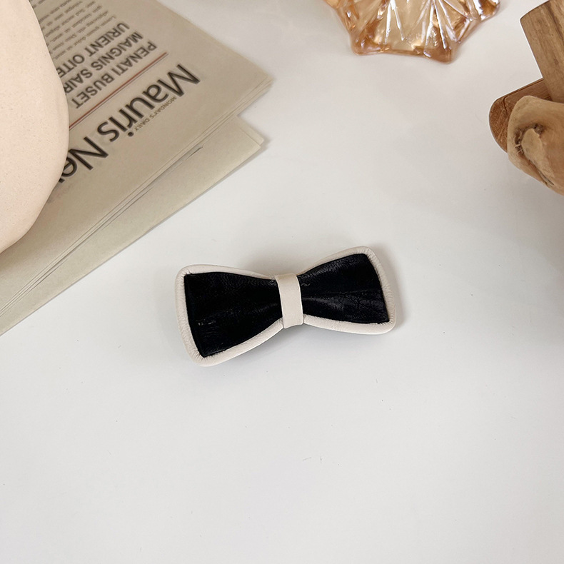 Licht Luxus Schwarz Weiß Blume Perle Gebrochene Haarnadel Mädchen Süße Nette BB Clip Zubehör Kopfschmuck – Detail 14
