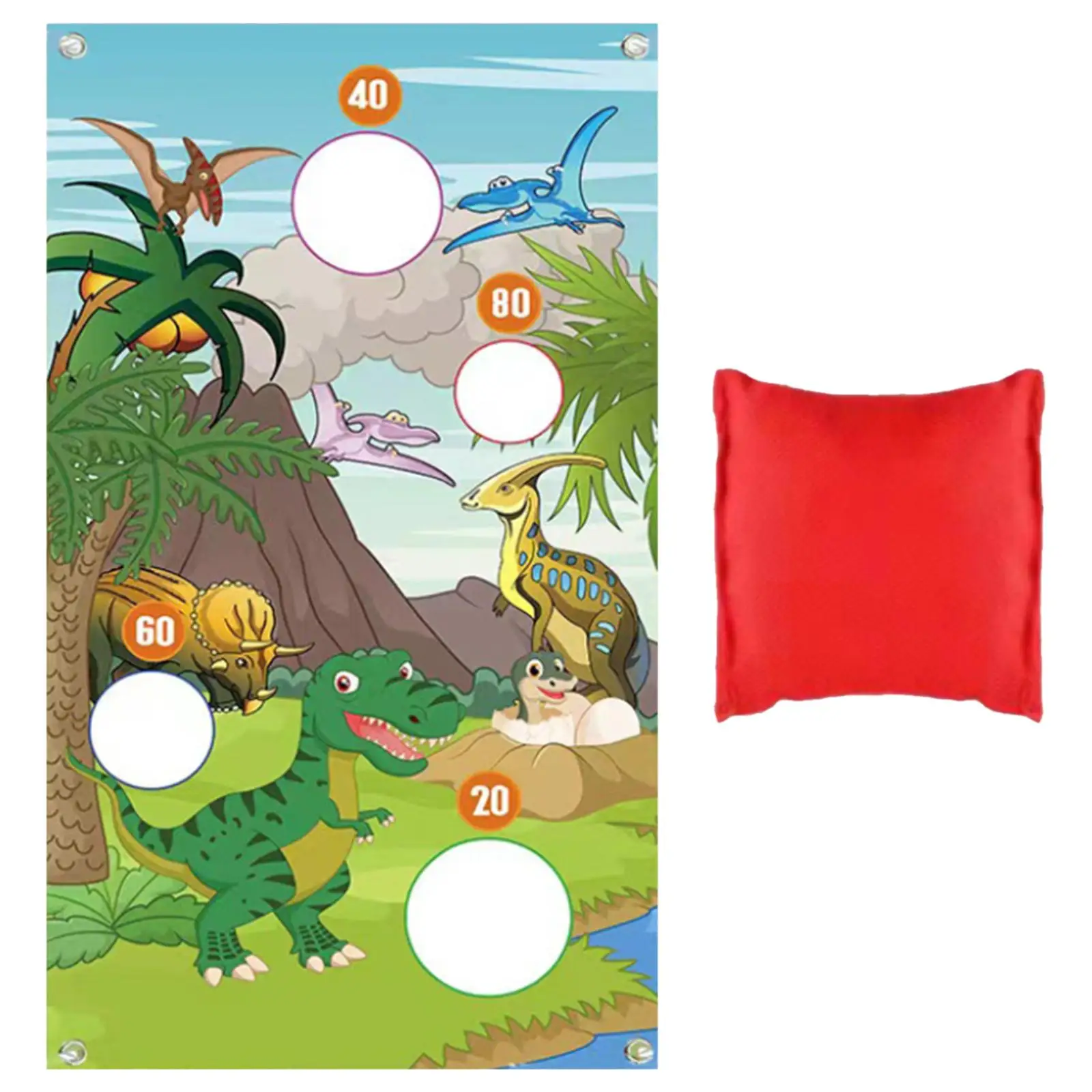 Dinosaur Children Bag Throwing Game Supplies Party Supplies for Picnic