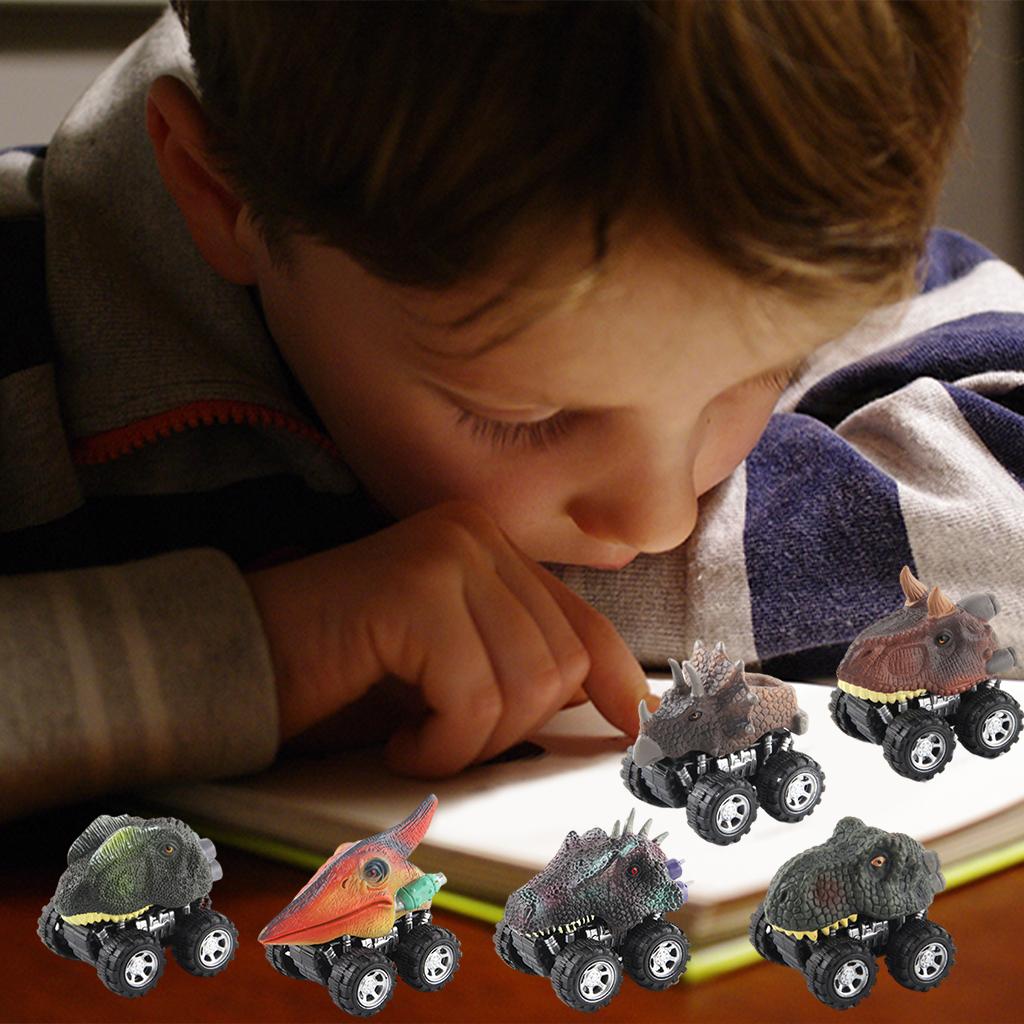 Dinosaurs Pull Back Car Toy Monster Truck Dinosaur Model for Children's Day Gift