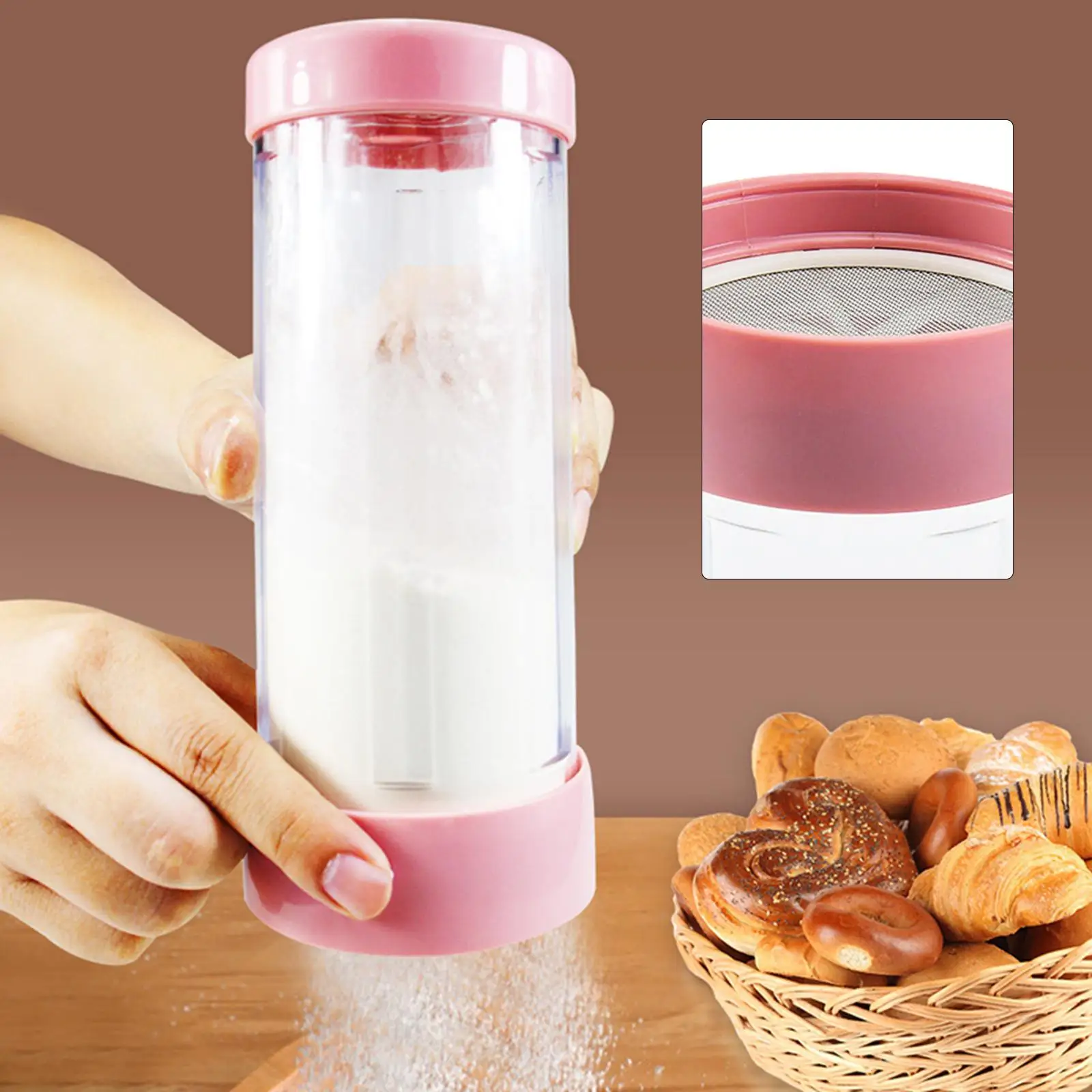 Sieve Strainer Durable Flour Colander Fine Strainer for Bakery Party Cooking