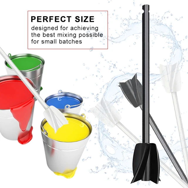 Stirring Rod Paint Mixer Bit Applicable Liquid Electric Drill Attachment  High Efficiency Pigment Mixing Paddle Brand New - AliExpress