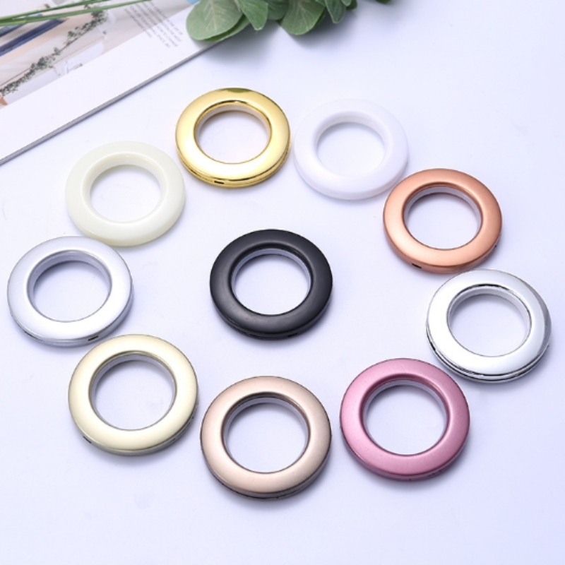 Description Picture 3 of item20/40/75PCS Curtain Grommets High Quality Home Decoration Curtain Accessories Roman Rod Silencer Ring  home accessories