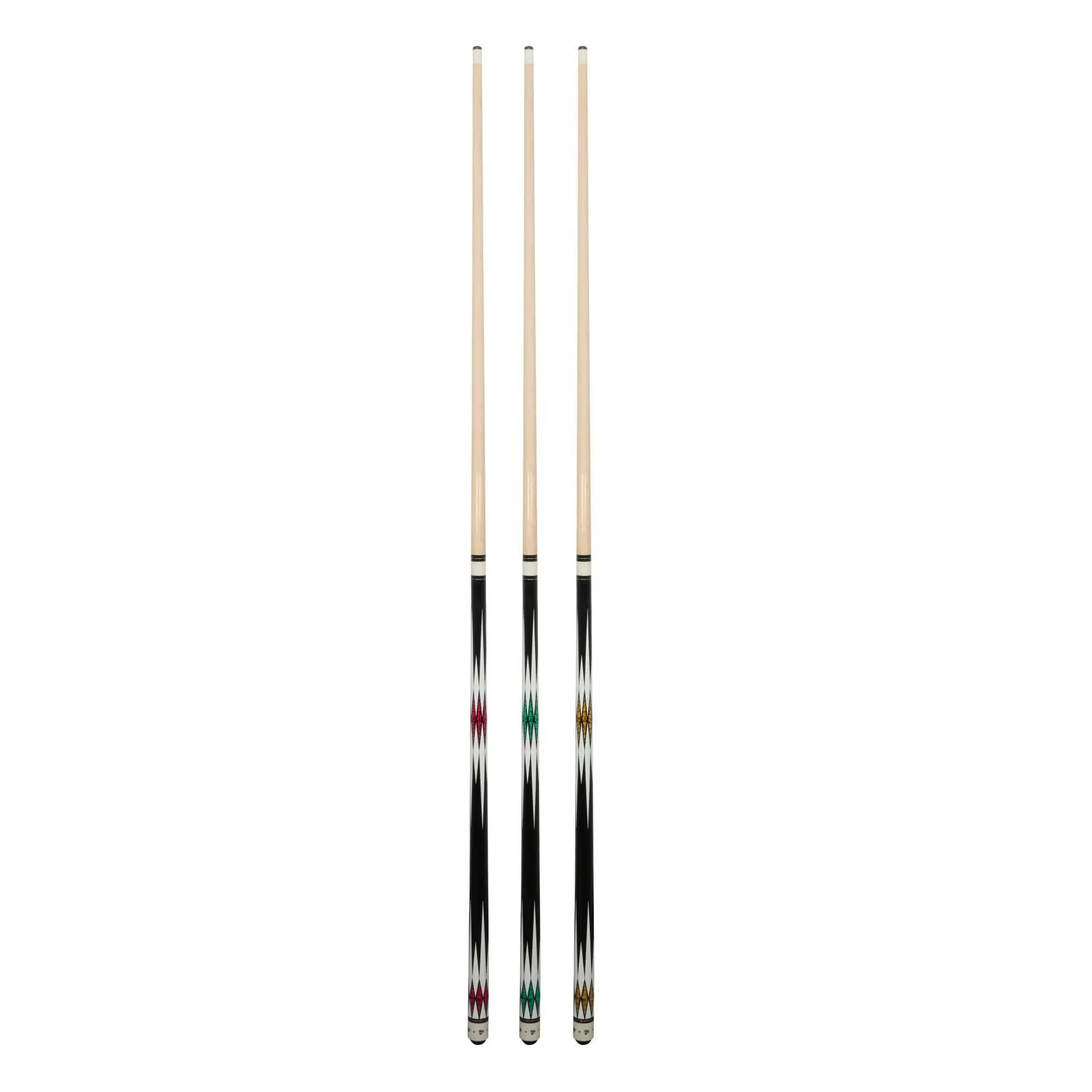 Pool Cue Sticks 1/2 Wooden with Carrying Storage Bag 57