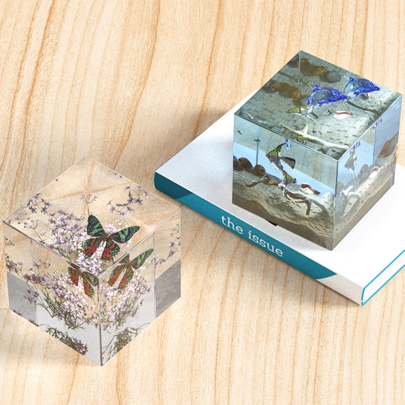 R3MC Cube Specimen Tabletop Ornaments Epoxy Resin Mold Handmade Home Decoration Silicone Mould DIY Crafts Candle Plaster Mold