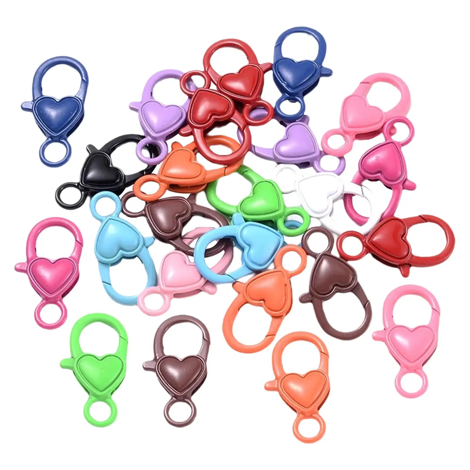 100 Pieces Retro Style  Lobster Clasp Key  Buckle Lobster Clasp Hard Connector  Jewelry Making DIY Key Sewing