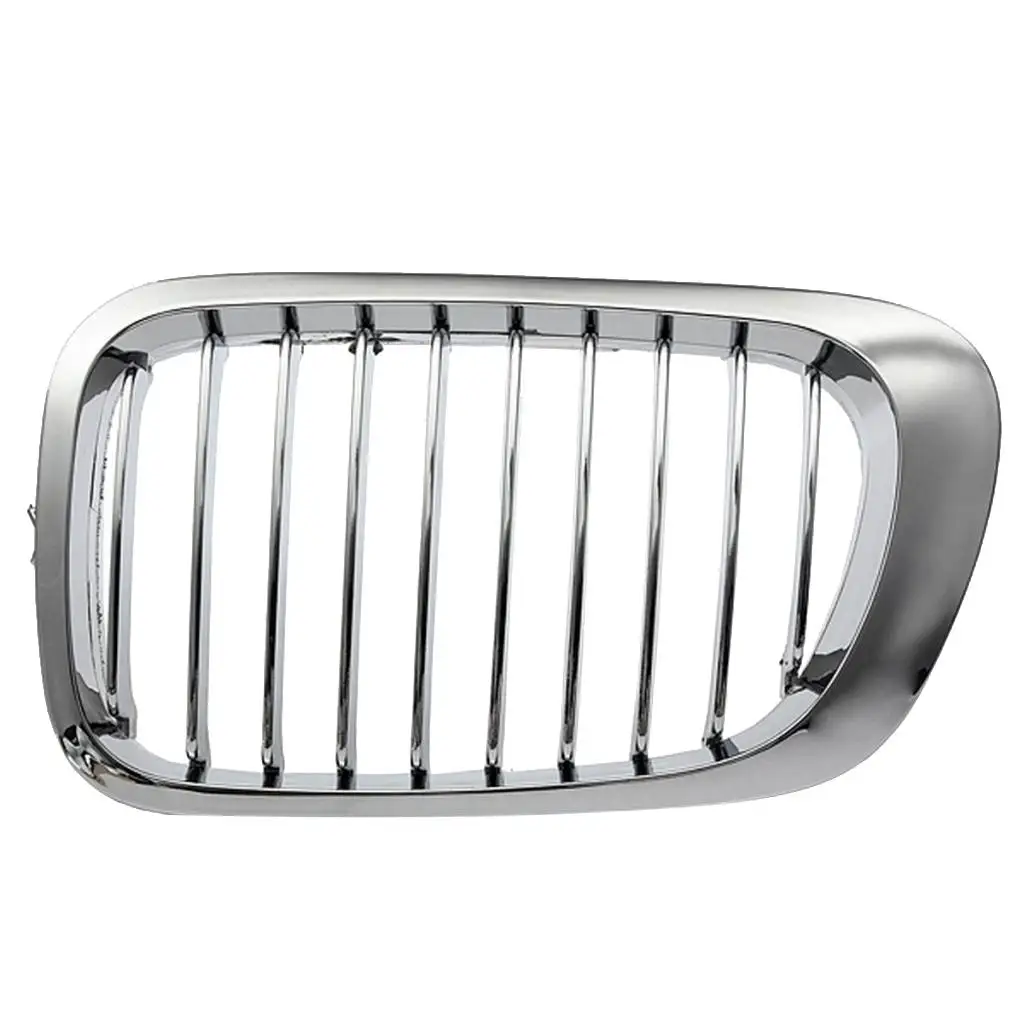 2 Pieces Chrome Front Kidney Grille for bmw E46 M3 2DR 99-06