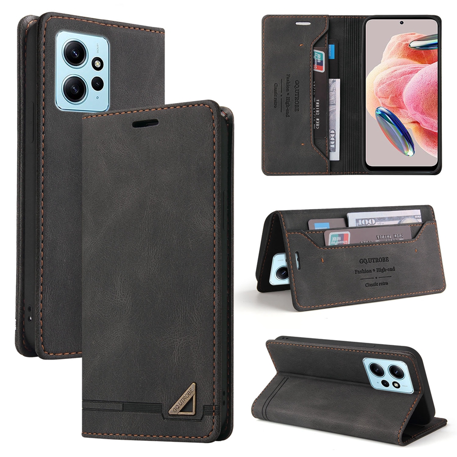 Brieftasche Anti Diebstahl Pinsel Magnetische Flip Karte Stand Leder Fall Für Xiaomi Redmi 14C 13C 12C 10C Hinweis 14 Pro + 13 12 12S 11S 11 Pro – Detail 13