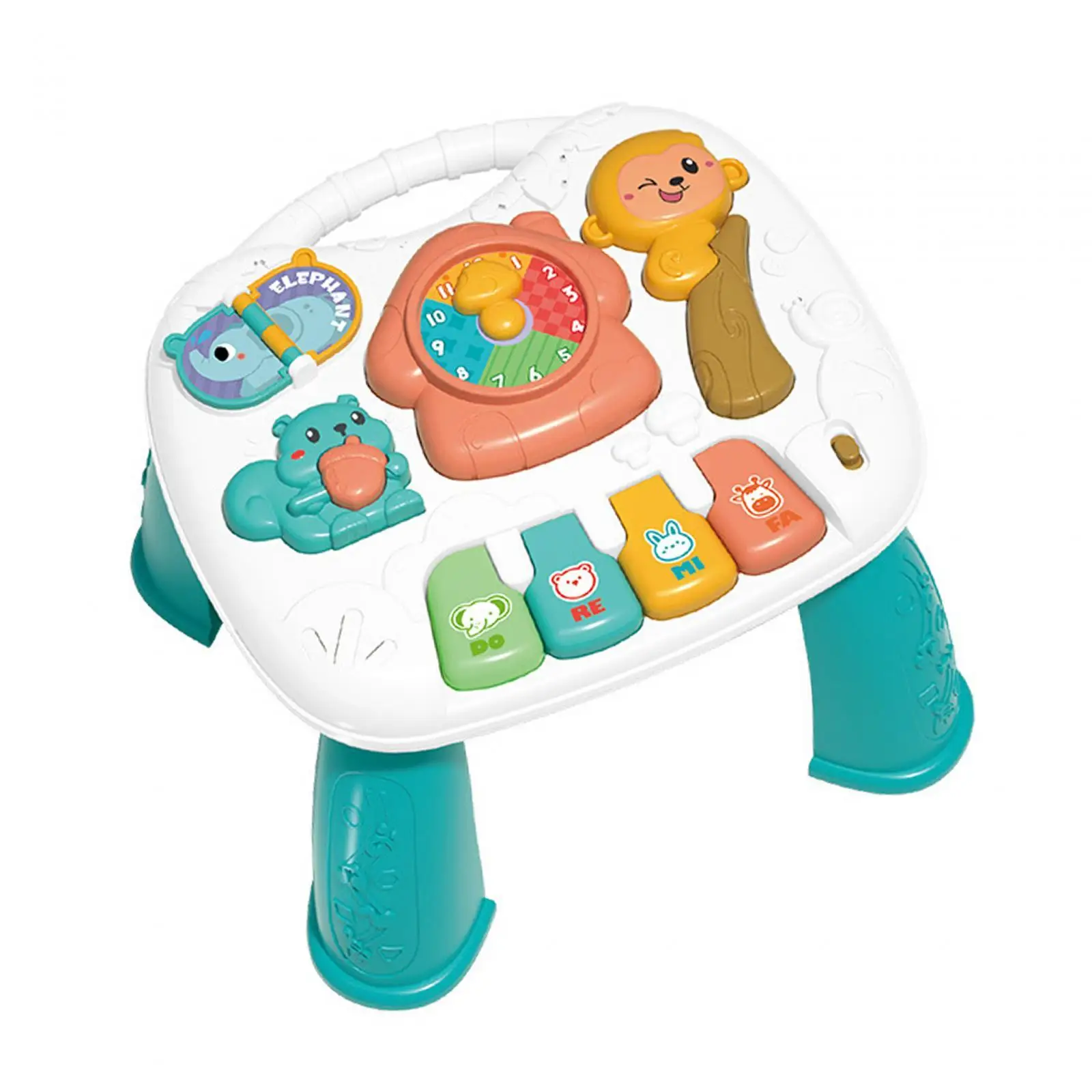 Musical Learning Table Toddlers Educational Learning Toys Kids Boys Girls Discovering Portable Music Activity Center Table