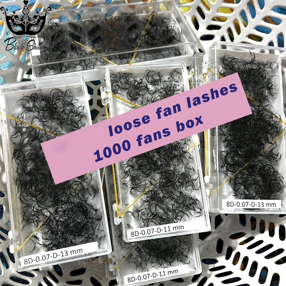 Best of 1000 Fans Loose Fan Lashes Eyelash Extensions Thin Pointy Base Premade Lash Fans Medium Stem Sharp Russian Volume Lash 4D-12D Reviews & Tips