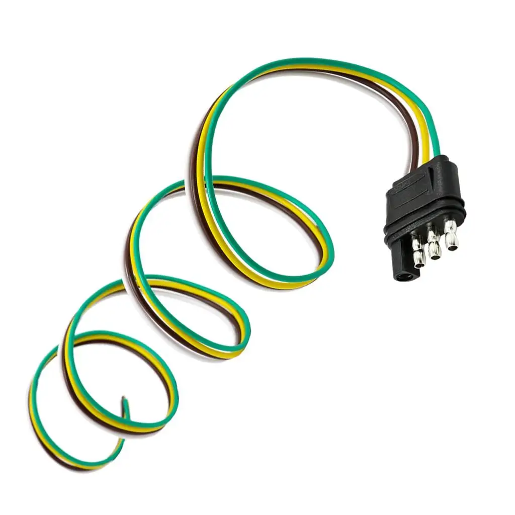 Trailer-way Plug Wiring Harness Connector and 36`` Extension Wire US