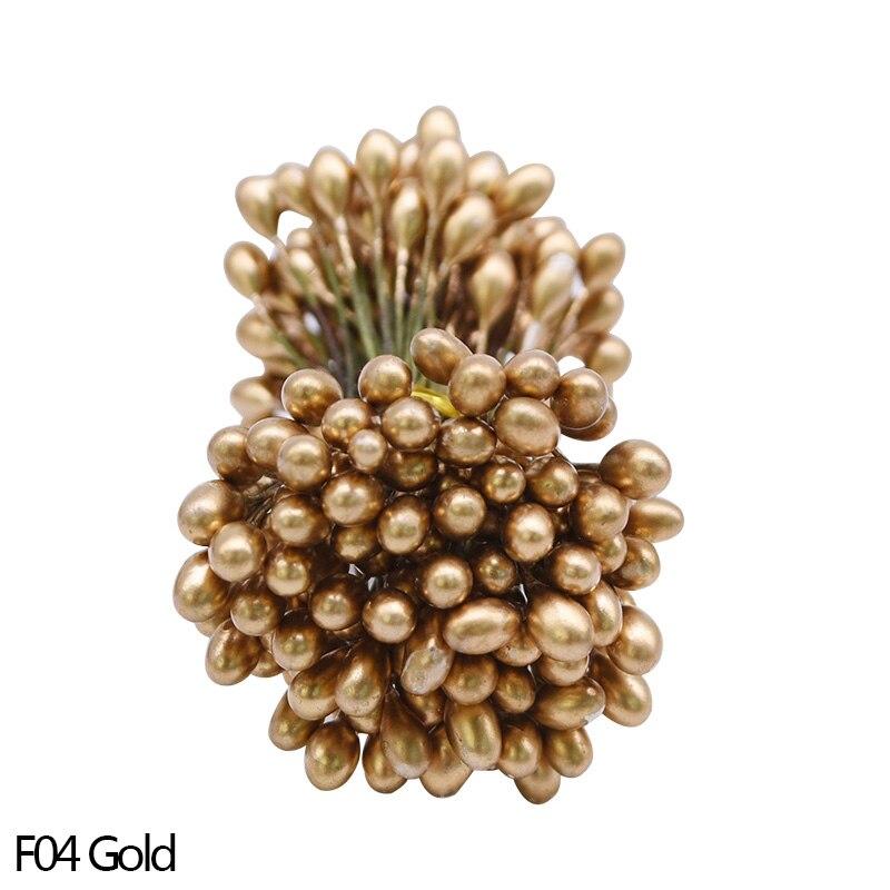 5mm Künstliche Beeren Gold Silber Kirsche Staubblatt Mini Gefälschte Blumen DIY Kranz Hochzeit Party Decor Liefert – Detail 11