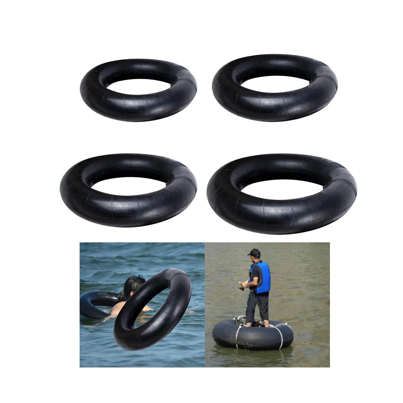 River Tube for Floating Rubber Snow Tube Durable Inflatable Water Tube Raft Swim