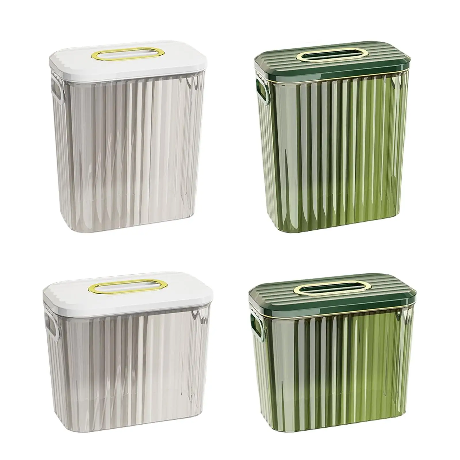 Kitchen Hanging Trash Can with Lid Compost Bin Indoor Durable Portable for Door Countertop