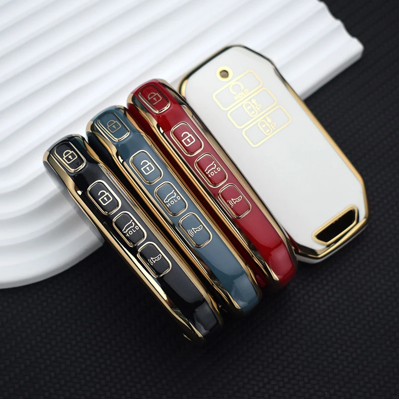 Detalle de la funda para mando Kia