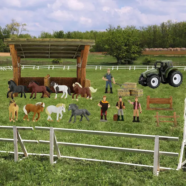 TEHAUX Pequenas Estatuetas De Cavalo Brinquedo Pequenas Figuras De Potro  Escultura Realista De Animais De Fazenda Cupcake Topo De Bolo Brinquedo  Educacional Para DIY Dioramas Casa De : : Brinquedos e Jogos