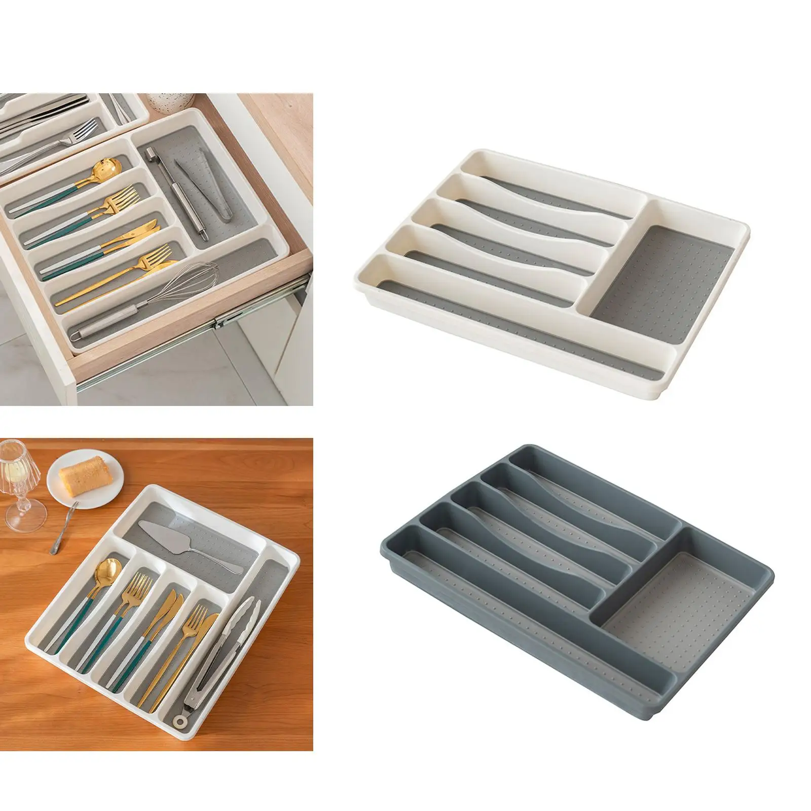 Cutlery Storage Tray Kitchen Gadgets Drawer Organizer Racks for Fork